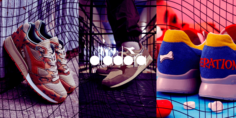 Colourful Diadora shoes