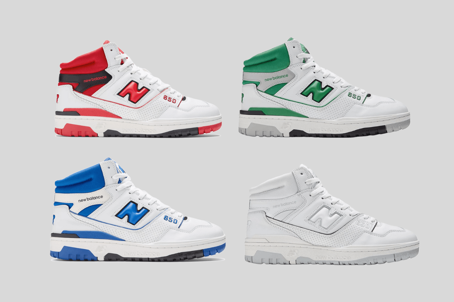 New Balance 650 komt in vier nieuwe colorways