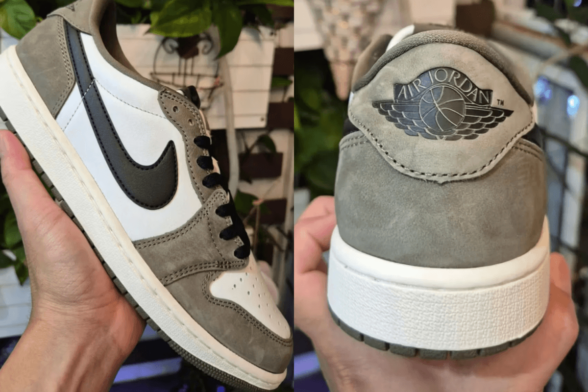 De Air Jordan 1 Low OG 'Medium Olive' verschijnt nu ook zonder de reversed Swoosh