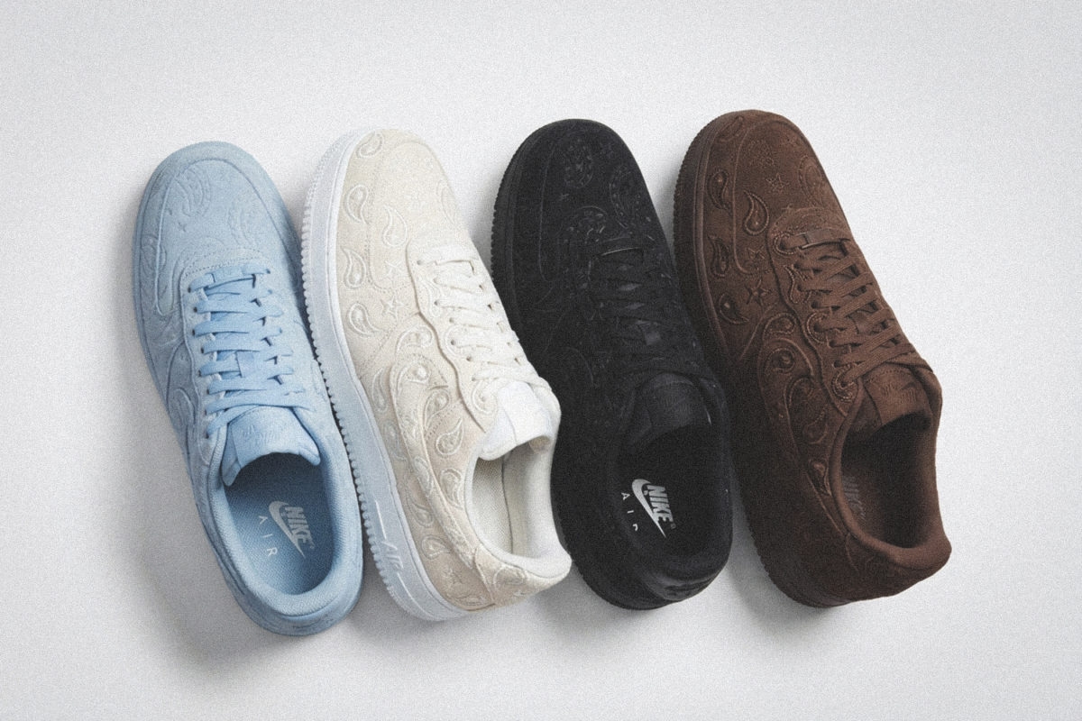 Nike komt dit jaar met een Air Force 1 Low 'Paisley' pack
