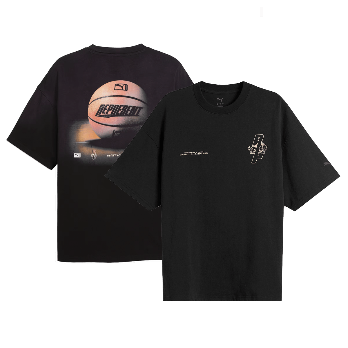 Represent x PUMA Tee Oversized 'Black'
