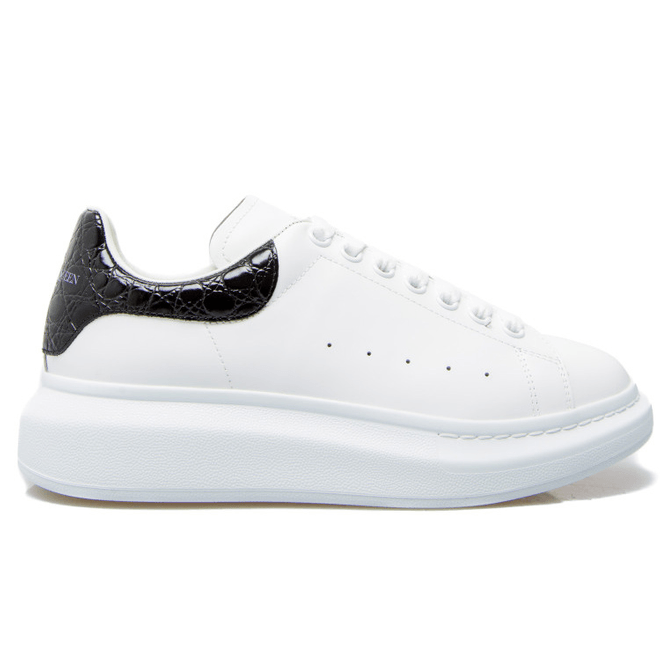 Alexander McQueen Oversized Black Crocodile 625162 WHYB8 9061