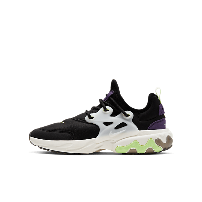 Nike React Presto Black Barely Volt (GS) BQ4002-012