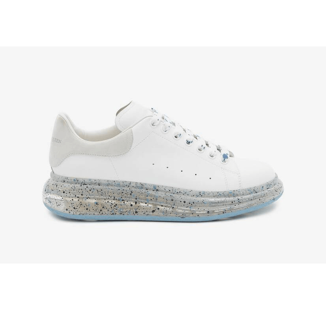 Alexander McQueen Oversized White Splatter Blue 625174WHYBB9176