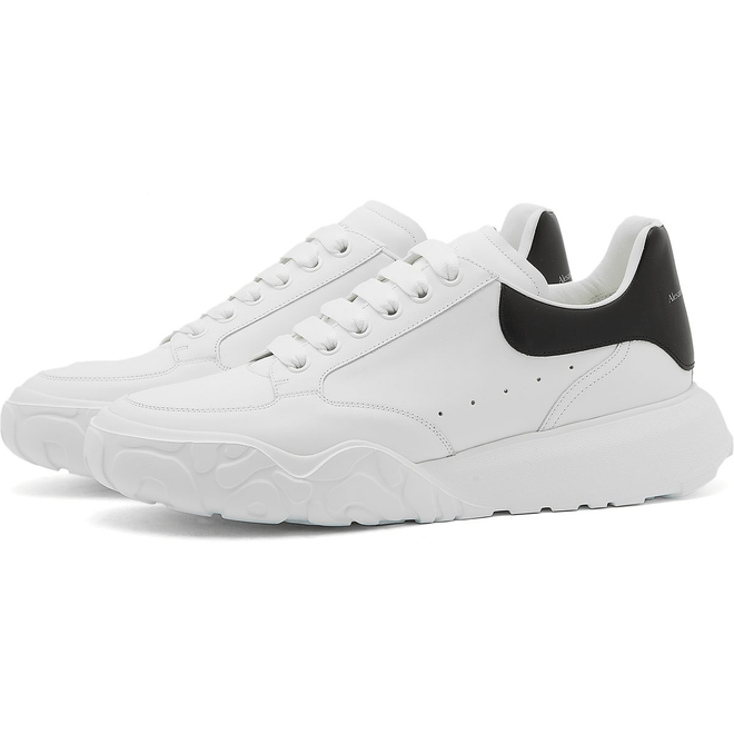 Alexander McQueen Oversized Court Trainer White Black 634619WIA999061