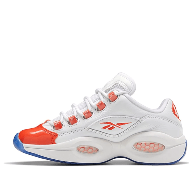 Kids Reebok Question Patent Low J 'Vivid Orange' White FY2344
