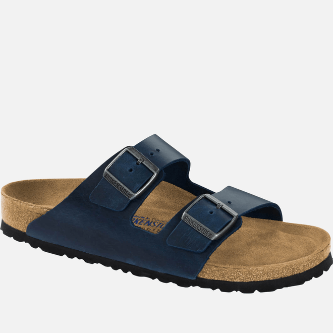 Birkenstock Men's Arizona Oiled Leather Double Strap Sandals 1013643