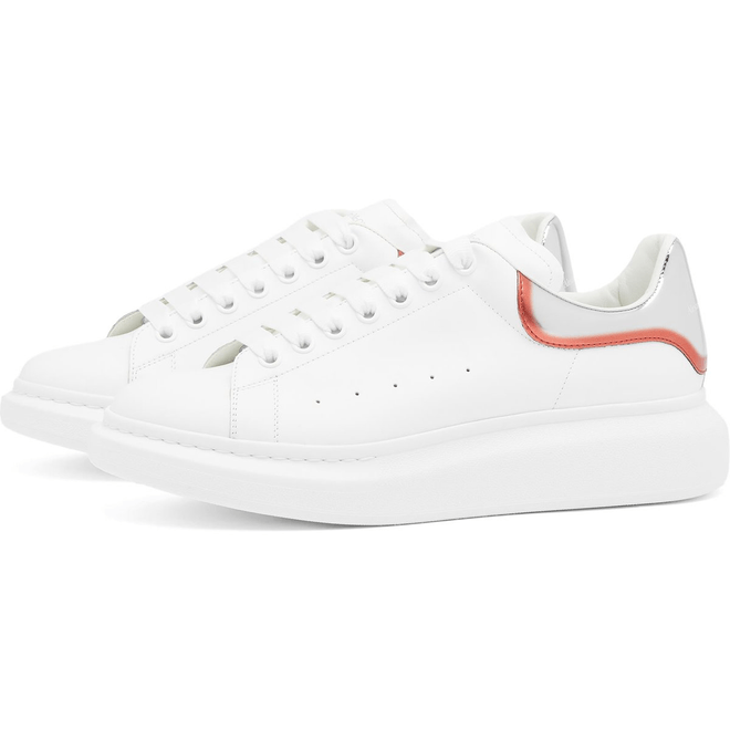 Alexander McQueen Oversized White Silver Red Metallic 750335WIDJN9174