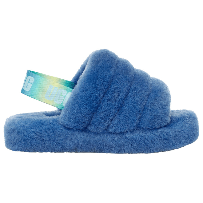UGG Fluff Yeah Slide Mystic Blue Gradient (Kids) 1120030K-MBGT