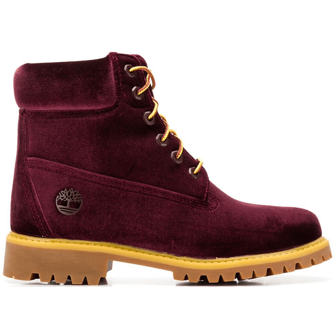 Timberland 6" Boot Off-White Velvet Wine (Women's) TB0A1U82