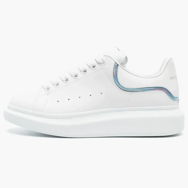 Alexander Mcqueen Oversized White Iridescent Stripe 782467WIE9R8757