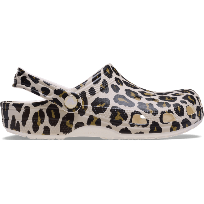 Crocs Classic Leopard Clogs Chalk  211313-0WV