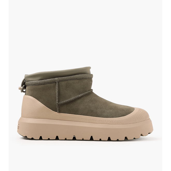 UGG® Classic Ultra Mini Weather Hybrid Boot Burnt Olive/Mustard Seed 1174196-BOMS