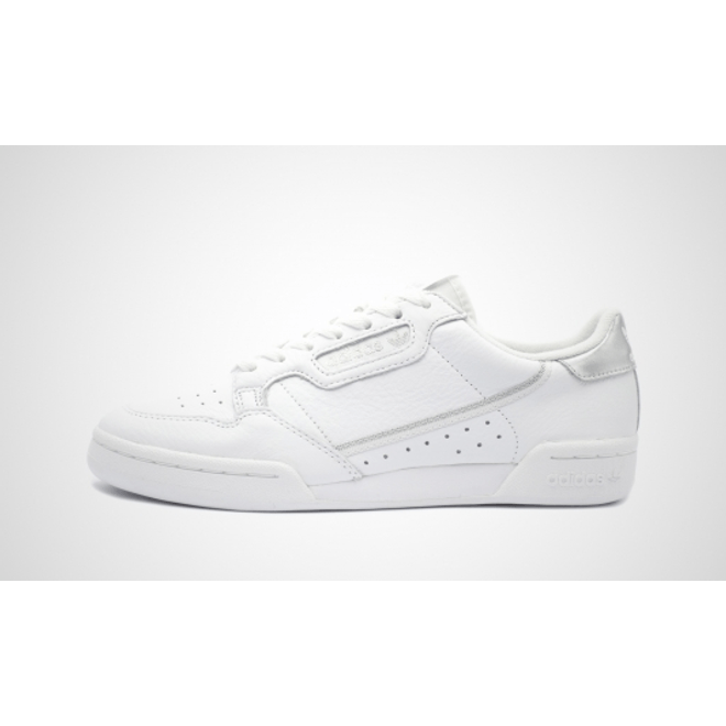 adidas Continental 80 Womens Metallics - White Silver