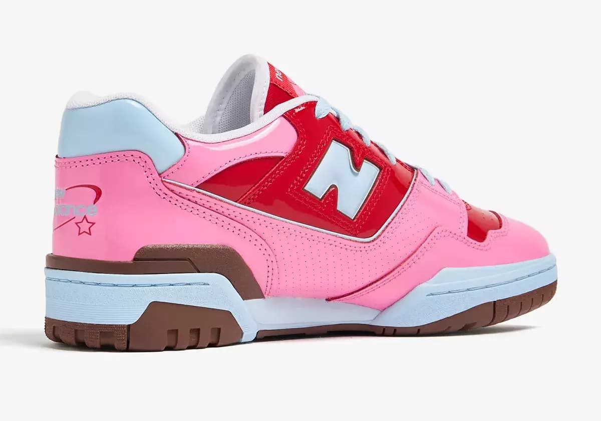 New Balance 550 Y2K Patent Leather Red Pink
