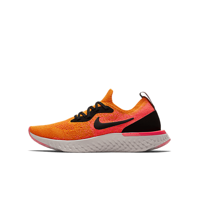 Nike Epic React Flyknit Black Orange (GS)