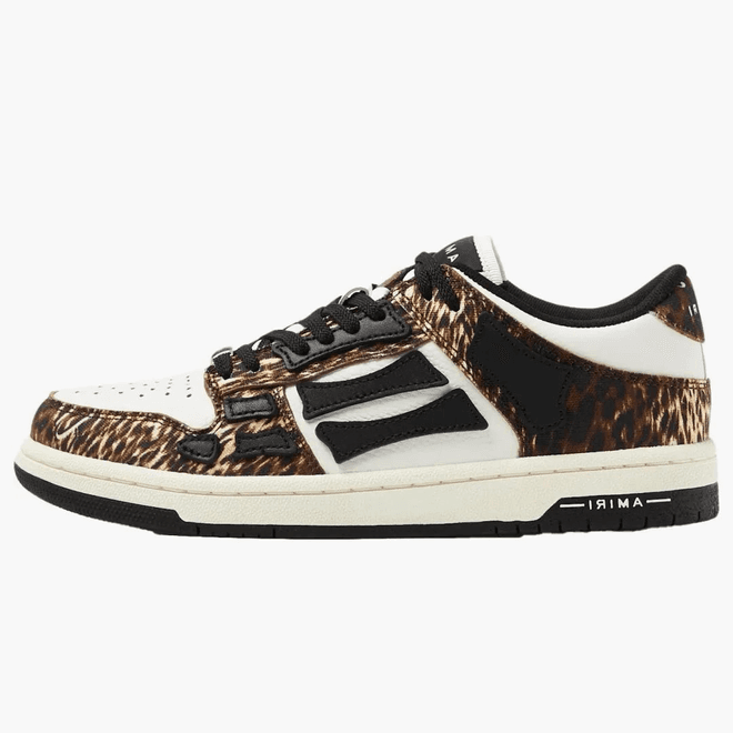 Amiri Skel Top Low Leopard White (Womens)