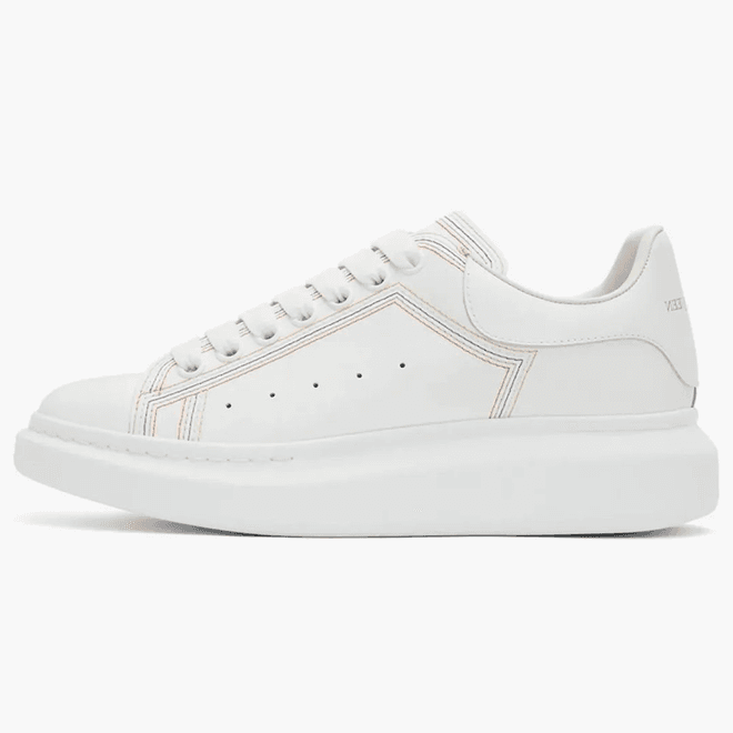 Alexander Mcqueen Oversized Embroidered White Multi