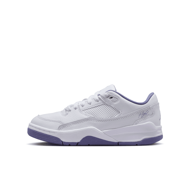 Jordan Flight Court White Dusty Amethyst (gs)