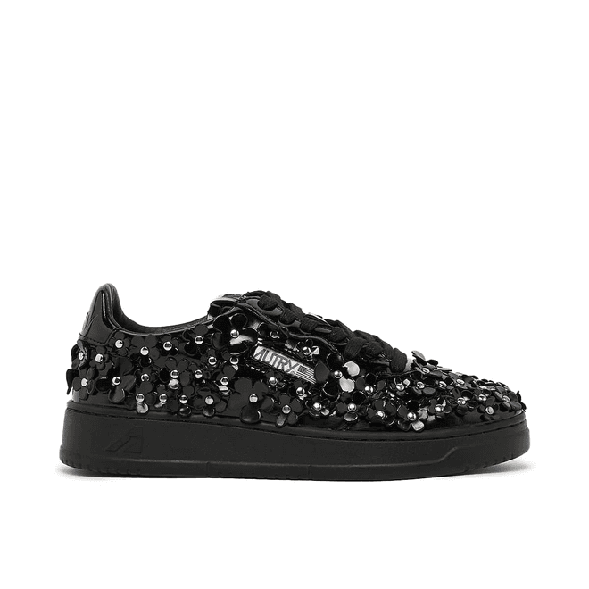 Autry Wmns Medalist Low patent/flower black Court 