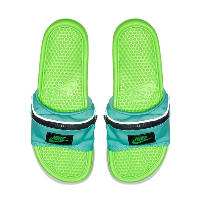 Nike Benassi JDI Fanny Pack (Aurora Green / Green Strike - Obsidian)